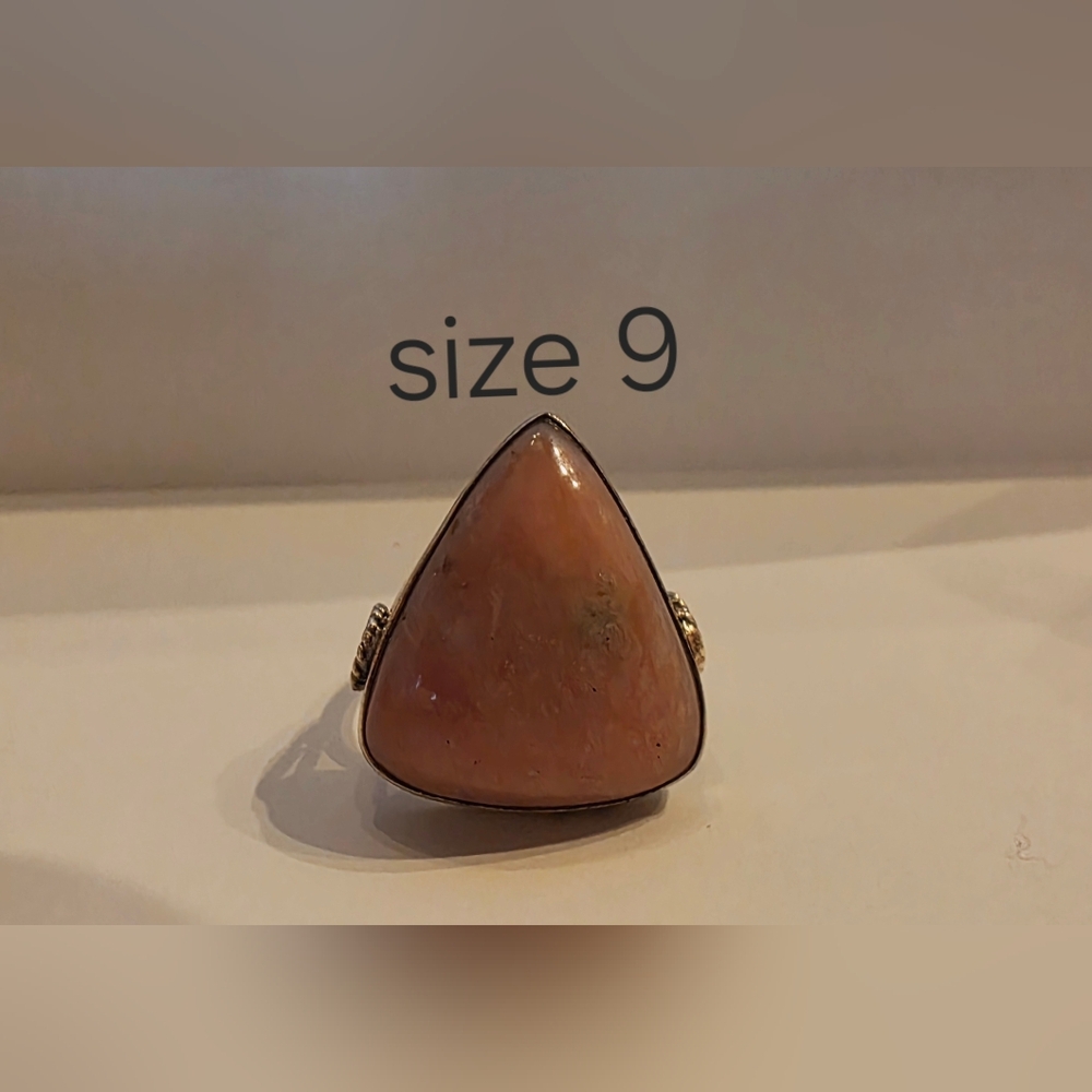 Pink And Sterling Ring